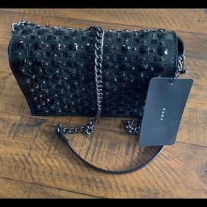 NWT Zara Black Crossbody Handbag Purse